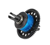Piezas Orugas RC para Losi 5ive-t para Rofun para Rovan Lt para Km X2 1/5 RC Piezas Actualización Coche Metal Diff Helicoidal Conjunto Engranaje Trasero Delantero(Blue,Middle)