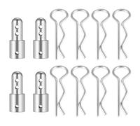 Piezas Orugas Rc Para MJX Para Hyper Go 14210 14209 14301 14302 1/14 Aleación De Aluminio Carcasa Trasera Delantera Cuerpo Clips Columna Soportes Modelo Piezas(Silver)