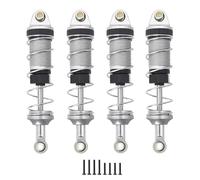 Piezas Orugas Rc Para MJX Para Hyper Go 14301 14302 14303 1/14 Amortiguadores Aceite Hidráulico Delantero Trasero Metal Agujero 60MM Pieza Actualización Coche RC(Silver)
