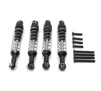 Piezas Orugas Rc Para MN D90 D91 MN45 MN96 MN99 Para MN99S Amortiguador Aleación Aluminio Con Extensor Kit Rígido Accesorio Modelos Coches RC(Black)