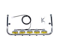 Piezas Orugas RC para Tamiya Big Mac 770S 1/14 Control Remoto Remolque Actualizaciones Piezas Techo Foco CTD-05F(Yellow)