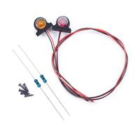 Piezas Orugas Rc Para Tamiya Para Scania 770s Para Volvo Para Man 1/14 Luces Posición Lámpara Lateral Decorar Camión Volquete RC Piezas Refacción Modificaciones Coche(Yellow)