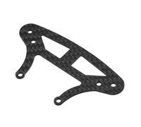 Piezas Orugas Rc Para TAMIYA Para TT02 1/10 Fibra Carbono Soporte Parachoques Delantero Placa Esponja Espuma RC Pieza Actualización Coche Reemplazo Modificado(Size1)