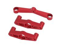 Piezas Orugas Rc Para Tamiya Para TT02 Para TT-02 1/10 RC Conjunto Dirección Metal Con Cojinete Piezas Actualización Accesorio Modelo Coche DIY(Red)