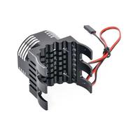 Piezas Orugas Rc Para Traxxas Para E-maxx Para E-revo Para Summit Para Arrma 1/10 Para Kraton Para Typhon 1/8 42mm Ventilador Refrigeración Motor Disipador Calor Con Luz(Black)