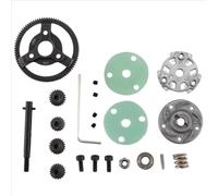 Piezas Orugas RC para Traxxas para Rustler para Slash 2WD 1/10 RC Piezas Actualización Coche Metal 0,8 M 48P Engranaje Recto Y Juego Piñones