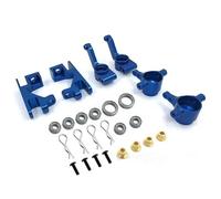 Piezas Orugas Rc Para Traxxas Para Slash 1/10 Bloque De Dirección Izquierdo Derecho Aluminio Parte 6837X C Hub 6832X Rueda Portadora Eje 1952X(Blue)