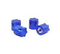 Piezas Orugas Rc Para Traxxas Para Trx4 Para Trx6 Para Slash D90 D110 Para Scx10 Rc Para Tamiya Para Yokomo Para Hsp 1/10 Crawler 4 Piezas CNC M4 Tuerca Llanta Tapa Sombrero(Blue)