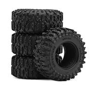 Piezas Orugas RC para Traxxas para TRX4M para Axial para SCX24 AX24 para FMS para FCX24 1/18-1/24 RC Piezas Coche Barro Suave 1,3 Pulgadas Neumáticos Terreno 64x26mm(4pcs)