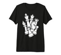 Piezas para Amantes del ajedrez Jugador Vintage Listo para Jugar Camiseta Premium