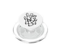 Piezas para Amantes del ajedrez Jugador Vintage Listo para Jugar PopSockets PopGrip para MagSafe