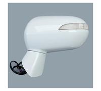 Piezas para coche Para FIT Para JAZZ 2005-2008 Para CITY 2007 Retrovisor 5-PINS Ajuste Ángulo Eléctrico Lámpara Señal Giro LED Cubierta Lente Vidrio Espejo Retrovisor Completo(White left)