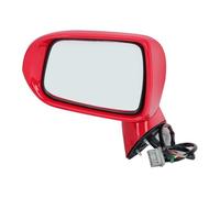 Piezas para coche Para FIT Para JAZZ 2005-2008 Para CITY 2007 Retrovisor 5-PINS Ajuste Ángulo Eléctrico Lámpara Señal Giro LED Cubierta Lente Vidrio Espejo Retrovisor Completo(5pins red L)