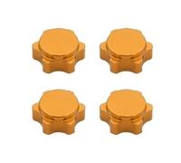 Piezas para coches RC Compatible Con HSP Para Axial Para HPI Para Himoto 1/8 RC Para Hobby Car Para Buggy Truck Hop-Up Parts Tuerca Hexagonal De Para Cubo De Rueda Cubierta Antipolvo Fina(Yellow)