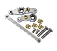 Piezas para Coches RC Compatible con Tamiya DF01 TA01 TA02 M1025 para Hummer RC Car Upgrades Parts Accessories Componentes De Dirección De Metal Conjunto De Dirección
