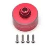 Piezas para Coches RC Compatible con Tamiya para TT02 1/10 4WD XV-02 Pro para CHASSIS-58707 RC Accesorios para Coche Caja Diferencial De Aleación De Aluminio con Kit De Tornillos(Red)