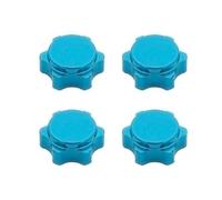 Piezas para coches RC Para 1/8 RC Para Hobby Car Para Buggy Truck Hop-Up Parts Para HSP Para Axial Para HPI Para Himoto Tuerca Hexagonal Para Buje De Rueda 17 Mm Cubierta Fina Antipolvo(Sky Blue)