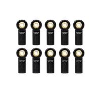 Piezas para Coches RC para AXIAL para SCX10 D90 D110 para Tamiya CC01 1/10 RC Coche De Orugas 10 Piezas Metal M3 Enlace Tirante Extremo Rótula(Black)