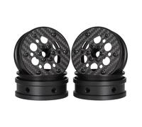 Piezas para Coches RC para Capra para SCX10 Pro para Wraith para TRX4 Gmade R1 para Element para Enduro DIY 1/10 4 Uds RC Crawler 2,2 Llanta De Ruedas Beadlock De Aluminio De Fibra De Carbono(Type-E)