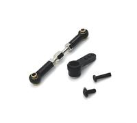Piezas para coches RC Para MJX H16 16207 16208 16209 16210 1/16 Metal 25T Servo Brazo Bocina Dirección Varilla Enlace RC Coche Accesorios Y Actualizaciones Reemplazo(Black)