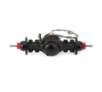 Piezas para Coches RC para Tamiya Camión 1/14 RC Remolque De Arrastre Piezas Tractor Aleación Metal Eje Diferencial Delantero Y Trasero Engranaje Acero Incorporado Repuesto(1pcs Rear Axle)