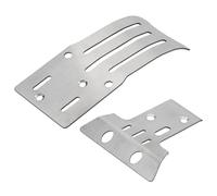 Piezas para Coches RC para Tamiya para BBX BB01 1/10 Armadura De Chasis Acero Inoxidable Placa Protectora Eje Piezas Actualización Coche RC Accesorios Modificación(Size 2)