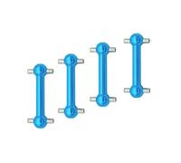 Piezas para coches RC Para Tamiya TT02D TT02S Para TT-02 4 Piezas Eje Transmisión Dog Bone 1:10 RC Y Accesorios Vehículos Orugas Repuestos Y Mejoras(Blue)