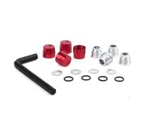Piezas para Coches RC para Trxs para TRX4 para TRX6 para Axial para SCX10 90046 para Tamiya para MST 1/10 RC Reptil Coche M4 Nuez Rueda Borde Centro Gorro(Red)
