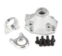 Piezas para Coches RC para VS4-10 para Phoenix VRD para Vanquish H10 Optic F10 CNC Aluminio Tercer Miembro Conjunto Trasero Delantero Diff Cubierta Eje RC Piezas(Silver,Front)