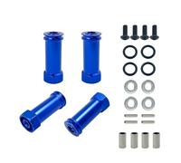 Piezas para coches RC Para Wltoys 12428-ABC 12429 12423-ABC 12423 1/12 rc Car Parts Adaptadores Para Cubo Hexagonal Rueda Aluminio De 12 Mm Adaptador Extensión 30 Largo Acoplador Combinador(Blue)