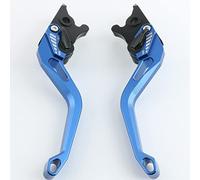 Piezas Para Ducati 848 848EVO 2007 2008 2009 2010 2011 2012 2013 Palancas De Freno De Embrague De Motocicleta Ajustable 3D Rombo Textura CNC Aluminio Con Logotipo(Azul)