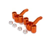 Piezas Para FS 1/10 2 Piezas Aleación Aluminio Izq. Der Soporte Eje Dirección Coche RC Camión Para Buggy Reemplazos Mejorados Piezas Modificaciones(Orange)
