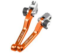 Piezas Para Kawasaki KX250 2005 2006 2007 2008 Motocicleta Dirt Bike Freno Palancas De Embrague Dirt Bike Pivot Palanca De Palanca CNC(Orange)