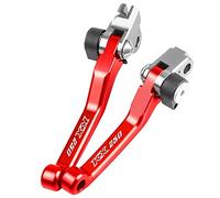 Piezas Para Kawasaki KX250 2005 2006 2007 2008 Motocicleta Dirt Bike Freno Palancas De Embrague Dirt Bike Pivot Palanca De Palanca CNC(Rojo)