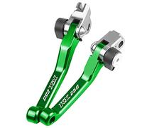 Piezas Para Kawasaki KX250 2005 2006 2007 2008 Motocicleta Dirt Bike Freno Palancas De Embrague Dirt Bike Pivot Palanca De Palanca CNC(Verde)