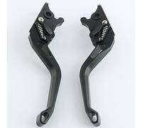 Piezas Para Kawasaki Z900 RS Z900RS NINJA 2018 2019 2020 2021 Palancas De Freno De Embrague De Motocicleta Ajustable 3D Rombo Textura CNC Aluminio Con Logotipo(Negro)