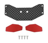 Piezas Para LOSI Micro-B 1/24 Para Buggy Para Carreras Piezas Mejora CNC Ligero Alerón Trasero Aluminio Alerón Coche RC Crawler Accesorios(Red)