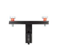 Piezas para máquinas de puentes de violín, Plantilla de montaje pie puente violín multicolor 12 x 9 5 cm(Black)