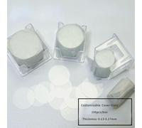 Piezas para microscopios de laboratorio 100 unids/caja 3mm 4mm 5mm 6mm10mm diámetro redondo microscopio cubierta de vidrio portaobjetos cubreobjetos(5mm)