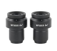 Piezas para microscopios de laboratorio 2 uds WF5X WF10X WF15X WF20X WF30X ocular de campo amplio for instalación estéreo Binocular Trinocular 30MM(WF30X-8MM)