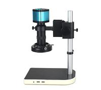 Piezas para microscopios de laboratorio 4 8MP 4K 2K 1080P HDMI USB Cámara de microscopio de video digital electrónico 10-130x zoom c lente de montaje(B Microscope Set)