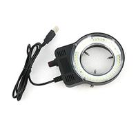 Piezas para microscopios de laboratorio 48 LED Lámpara de iluminador de anillo ajustable, 11 0V-220V Microscopio de la industria