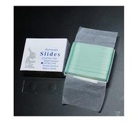 Piezas para microscopios de laboratorio 50 uds./pak portaobjetos de microscopio con portaobjetos de vidrio transparente cóncavo doble bordes de tierra Microslide 25,4mm x 76,2mm accesorios de microsco
