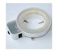 Piezas para microscopios de laboratorio Anillo de luz de microscopio 144 LED Lámpara de anillo iluminador con adaptador de corriente