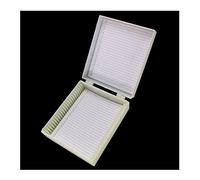 Piezas para microscopios de laboratorio Caja de portaobjetos de microscopio, caja de soporte de armario for 10, 25, 50 o 100 piezas, almacenamiento de portaobjetos de microscopio(For 25 pieces)
