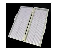 Piezas para microscopios de laboratorio Caja de portaobjetos de microscopio, caja de soporte de armario for 10, 25, 50 o 100 piezas, almacenamiento de portaobjetos de microscopio(For 50 pieces)