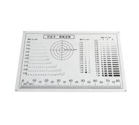 Piezas para microscopios de laboratorio Calibrador de punto, comparación de tarjeta transparente, línea de puntos PET, inspección de calidad de superficie
