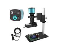 Piezas para microscopios de laboratorio Cámara de microscopio digital industrial + lente 180x + soporte for soldar(KN-48MP Small)