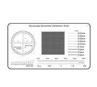 Piezas para microscopios de laboratorio Microscopio de regla suave Microscopio Micrómetro de calibración Slide Precision Point Point Calibrador(90x50mm)