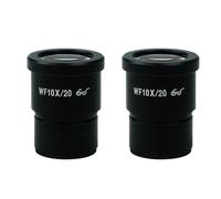 Piezas para microscopios de laboratorio Microscopio estereoscópico binocular/triocular Ocular WF10X/20, WF10X/22 Campo de visión 10X, 30 mm(WF10X 20MM)